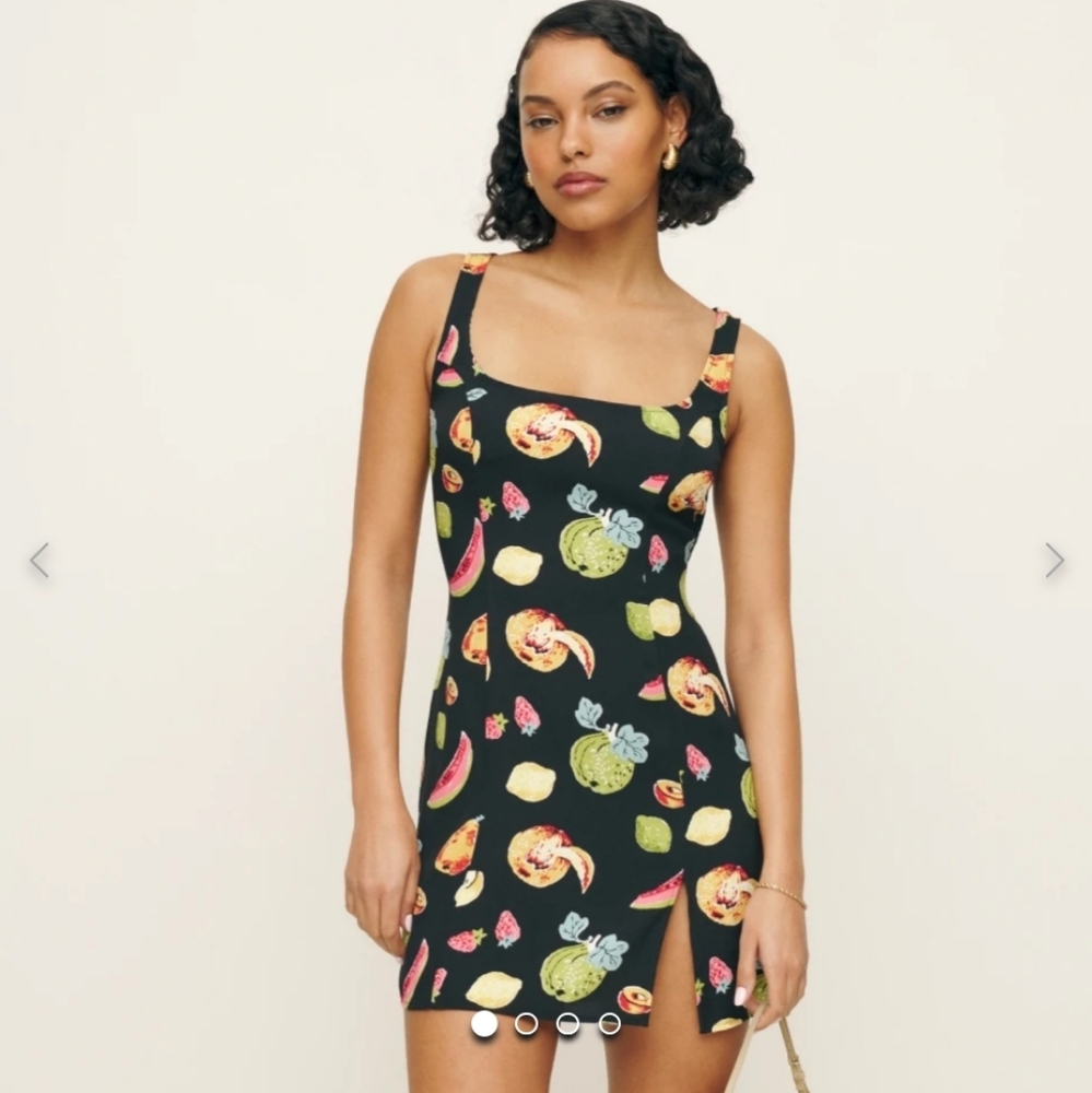 Reformation Noha Dress In Juicy - Size 2